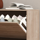 Set Mobili da Ingresso con Panca Scarpiera Appendiabiti a Muro e Specchio in Legno Truciolare Marrone Scuro   