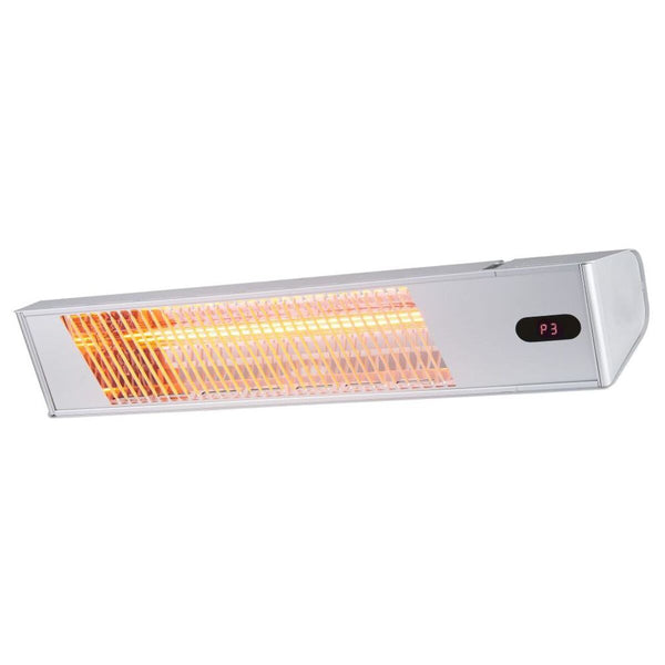 prezzo Stufa Elettrica ad Infrarossi da Esterno 74,2x11x13,9 cm 2000W Sined Acciaio Inox