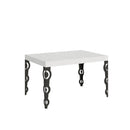 Tavolo Allungabile 140-244x80x77 cm Karamay Bianco Frassino  