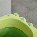 Vaschetta Bagnetto per Bambini 75,3x55,4x43 cm Antiscivolo Pieghevole Verde