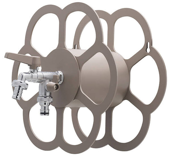 Portatubo da Muro in Metallo con Rubinetto a Doppia Uscita Belfer 42/FR Tortora sconto