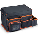 BLACK+DECKER Borsa Organizer Bagagliaio con Tracolla e Portabevande da Viaggio Grigio e Arancione      