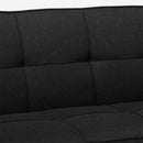 Divano Letto 172x74x75 cm in Tessuto Nero