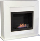 Camino a Bioetanolo da Pavimento 98x91 cm Ruby Fires Adra Riano Bianco