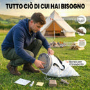 Materasso Autogonfiante Singolo 190x97x39 cm Superficie Floccata con Pompa di Gonfiaggio e Borsa di Trasporto Grigio      