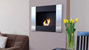 Camino a Bioetanolo da Parete 90,2x65 cm Flig Boston 2 Silver