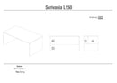 Scrivania 150x73x73 cm Olmo Chiaro