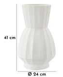 Vaso Glint Ø24x41 cm in Mgo Bianco      