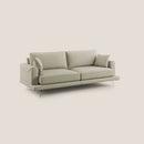Divano 3 Posti 198x88x93 cm in Tessuto Panna