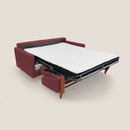 Divano Letto 2 Posti 160x94x97 cm in Tessuto Rosso
