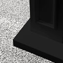 Cornice per Camino 89,5x28x90,5 cm Jefferson Rivestimento in Legno Nero  