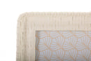 Cornice Bamboo Style 26x2x31 cm in Resina e Vetro Crema      