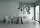 Consolle Allungabile 90-196x40x77 cm in Nobilitato Bianco