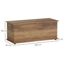 Panca Contenitore 100x40x40 cm Multiuso Capacità 113 L in Legno Ingegnerizzato      