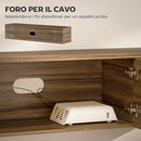 Mobile Sospeso con Armadietti in Stile Industriale 150x35x32 cm in Truciolato Marrone   