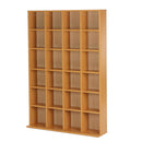 Mobile Libreria 24 Scomparti Legno naturale 130.5x89x20 cm 