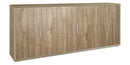 Mobile Basso 6 Ante 203x84x41 cm Noce Stelvio