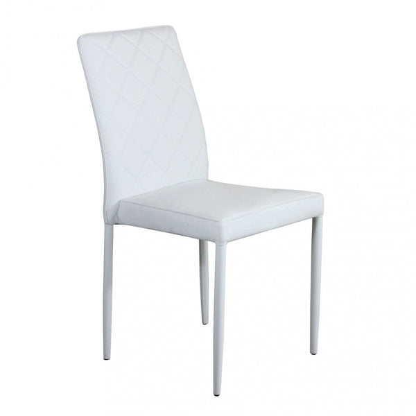 acquista Sedia Blossom 41x50x91 h cm in Similpelle Bianco