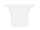 Vaso Ø72x50 cm in Resina Arkema Tummy Vase Bianco