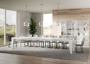 Tavolo Allungabile 140/400x90x77 cm Naxy Premium Bianco Frassino  