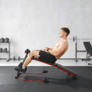 Panca Fitness per Addominali Inclinata Multifunzione Regolabile