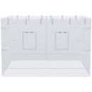 Pareti per Gazebo 3 Pezzi 300x195 cm in Rete di Nylon Bianco