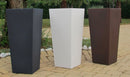 Vaso 34x86 cm in Resina Arkema Quadro 86 Antracite