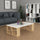 Tavolino da Soggiorno 105x60x40 cm in MDF Honey Bianco Rovere