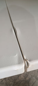Tavolo Catering Rettangolare Pieghevole 240x85,5x75cm Morel Bianco Seconda Scelta