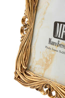 Cornice Baroque 21,8x1,8x26,5 cm in Resina e Vetro Oro      
