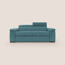 Divano Letto 3 Posti 220x100x95 cm in Tessuto Azzurro