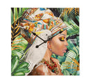 Orologio Kloe 60x4,5x60 cm in MDF Multicolor      