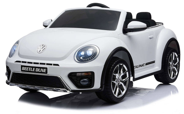 Macchina Elettrica per Bambini 12V con Licenza Volkswagen Maggiolino Bianca sconto