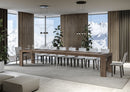 Tavolo Allungabile 200/460x90x77 cm Roxell Premium Noce  