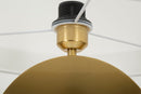 Lampada da Terra Coin Ø40x151 cm in Ferro e Tessuto Oro e Bianco      