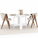 Tavolo Salvaspazio Consolle Allungabile 30-130x76 cm Artemio in Legno Bianco      