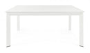 Tavolo Allungabile Konnor 160x110/160 cm Bianco in Alluminio
