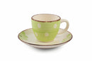 Set 6 Tazzine Caffè con Piattino in Gres 50 ml Villa d'Este Home Tivoli Margarita
