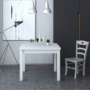 Tavolo allungabile 90/180x90 cm Firenze bianco frassinato
