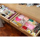 Set 3 Divisori Organizer 50x435mm Componibili per Cassetti in Plastica Verde