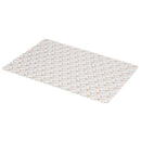 Set 6 Tovagliette 45x30x0,1 cm  in PVC VdE Tivoli 1996 Charleston Bianco e Oro