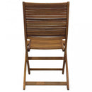 Sedia da Giardino Riviera Senza Braccioli 50x64x94 h cm in Legno Marrone