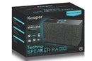 Altoparlante Speaker 60W Wireless con Radio in Tessuto Kooper Techno Grigio