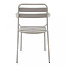 Sedia Bristol Impilabile 51x52x81 h cm in Acciaio Tortora