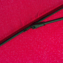 Ombrellone Rotondo Ø250x240 cm a 18 Stecche in Metallo e Poliestere Rosso Vino  