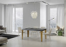 Tavolo Allungabile 160-264x90x77 cm Flame Cemento