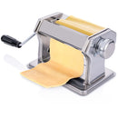 Macchina per la Pasta Fresca Manuale 20,5x20,2x15,2 cm con Morsetto da Tavolo in Acciaio Inox