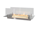 Camino a Bioetanolo da Incasso 60x32 cm Insert 600 in Acciaio Inox