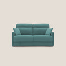 Divano Letto 2 Posti 156x102x97 cm in Tessuto Petrolio