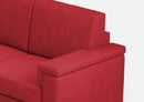 Divano Angolare 6 Posti 286x246x85 cm Marrak in Tessuto Rosso